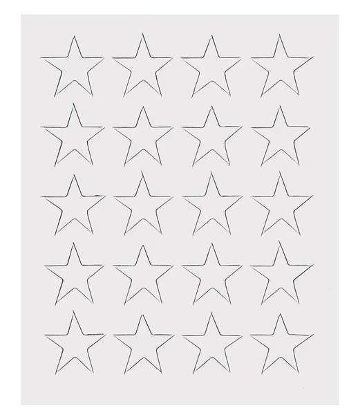 Magnetic Stars, 3/4 In. W, White, PK20, Magna Visual, Mfr#: FI-521