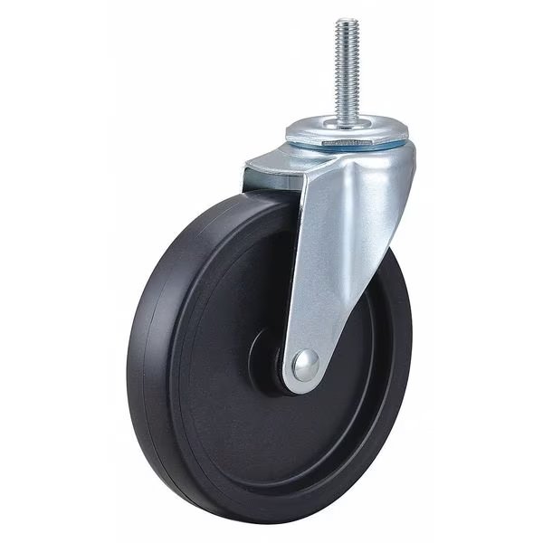Swivel Stem Caster, Polyolfn, 5 in, 150 lb., EnjoyTool Select, Mfr#: F1IB05041S-S10G