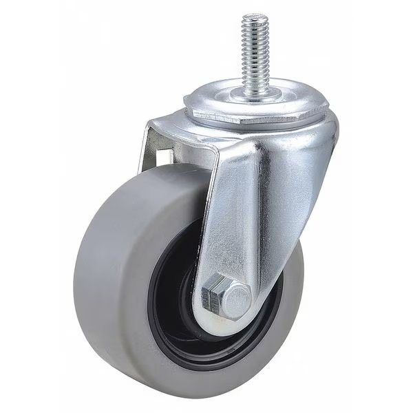 Swivel Stem Caster, TPR, 3 in., 210 lb., Stem Length: 1 in, EnjoyTool Select, Mfr#: 32J866