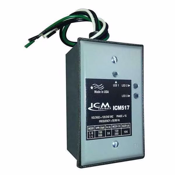 Surge Protection Device, 1 Phase, 120/240V, 2 Poles, 3 Wires, 100kA
