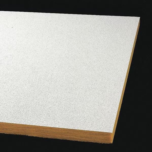 Optima Ceiling Tile, 6 in W x 48 in L, Square Lay-In, 15/16 in Grid Size, 12 PK, Armstrong World Industries, Mfr#: 1400