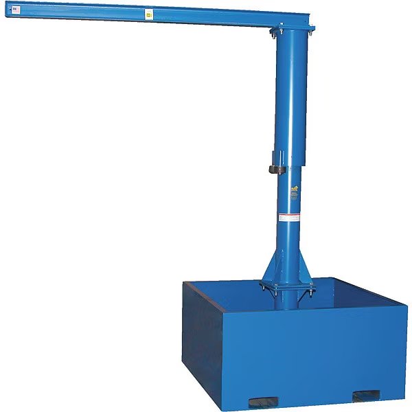 Portable Jib Crane - Fork Tube Base, Vestil, Mfr#: JIB-CB-25-8-10