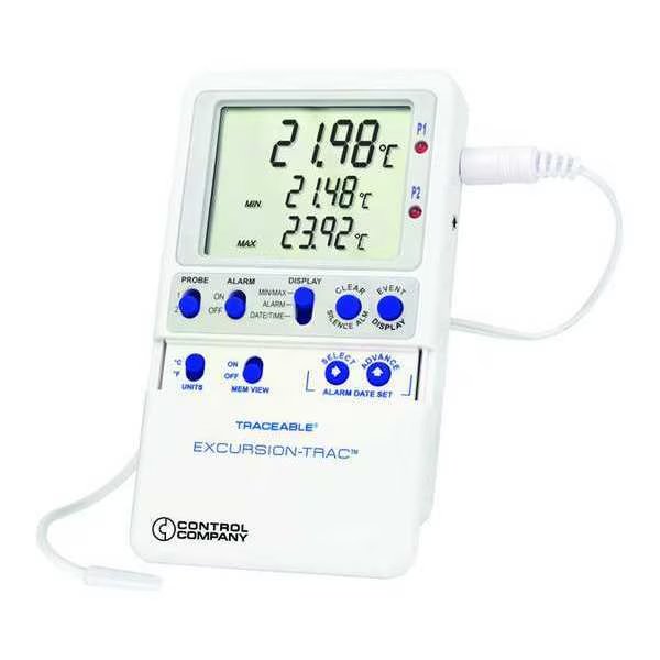 Digital Data Logging Thermometer, Excursion-Trac™ with Bullet Probe Style, Traceable, Mfr#: 6432
