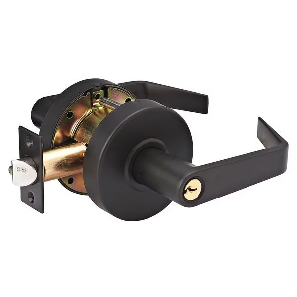 Lever Lockset, Mechanical, SLC Angled, MASTER LOCK, Mfr# SLCHKE10B