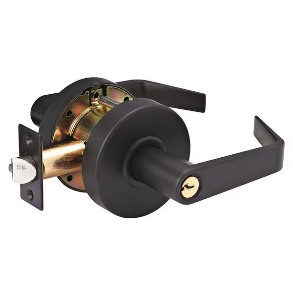 Lever Lockset, Mechanical, SLC Angled, MASTER LOCK, Mfr# SLCHCR10B