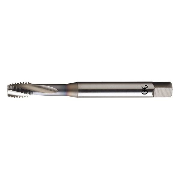 Spiral Flute Tap, M10-1.50, Bottoming, Metric, 3 Flutes, TiCN, OSG, Mfr# 1311300808