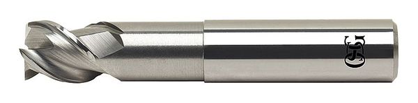 End Mill, Square, 1/2in Dia., 4in OAL, 3FL, Osg, Mfr#: 20480500
