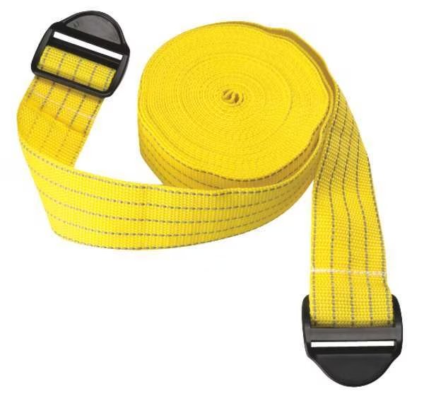 Lock Buckle Prtctr Strap, 100inL, Yllw, PK2, Sentry, Mfr#: PSS-2500-YR-SL