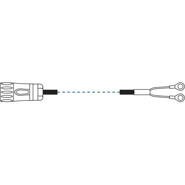 Lug Cable Assy with 2 ft Straight Cable, Lind Equipment, Mfr#: LE600-P-2SL