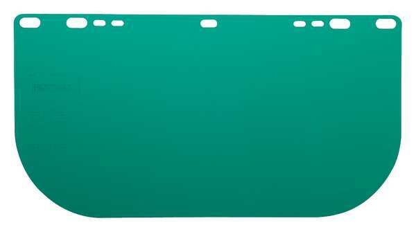 HighImpac Face Shield Polycarbo 8x15.5x.04 Dark GRN Unbound, JACKSON SAFETY, Mfr# 29100