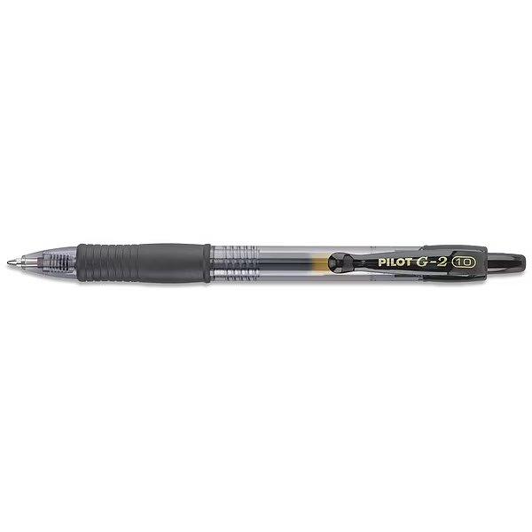 Pen, Gel, G2, Bold, Black, PK12, PILOT, Mfr# 31256