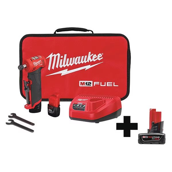 Cordless Angle Grinder Kit, Paddle Switch, MILWAUKEE TOOL, Mfr# 2485-22, 48-11-2460