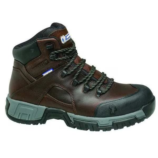Size 8 Men's 6 in Work Boot Steel Work Boot, Brown, MICHELIN, Mfr# XHY662