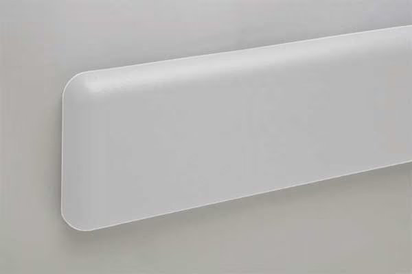 Wall Protection Guard, 6inH, Silver-Gray, PAWLING, Mfr# WG-6P-12-210