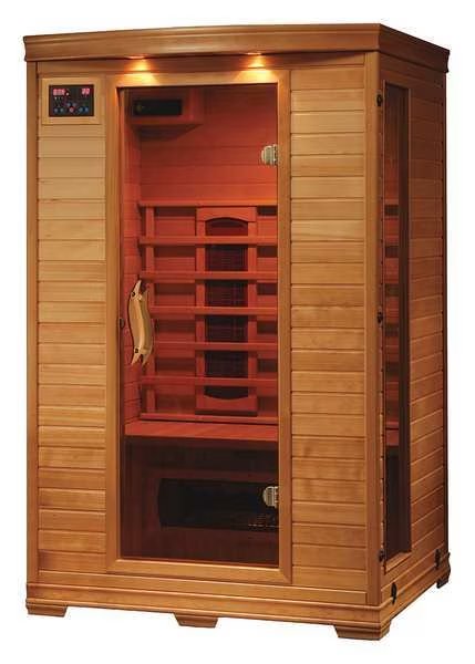 Sauna, Std, 2 ppl, Ceramic Heater, Hemlock, Radiant, Mfr#: BSA2406