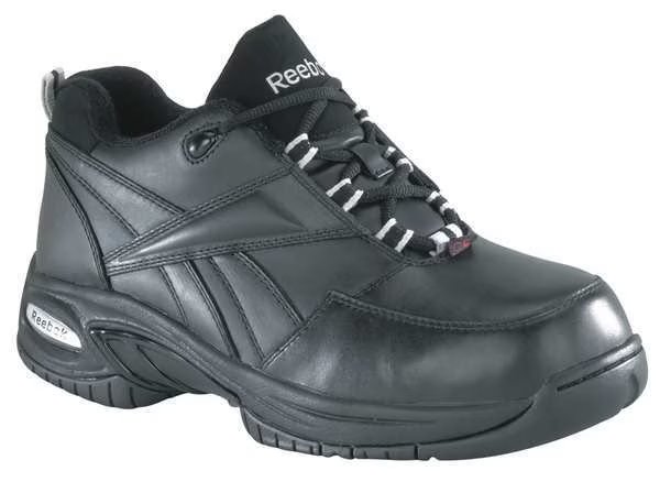 Work Boots, Composite, Women, 7, M, Blk, PR, REEBOK, Mfr# RB417