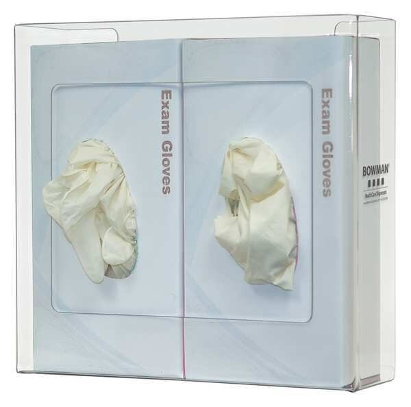 Glove Box Dispenser, (2) Boxes, 2-61/64inD, Bowman Dispensers, Mfr#: GP-072