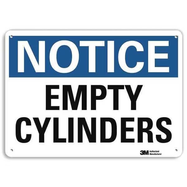 Notice Sign, 7 in H, 10 in W, Vertical Rectangle, English, U5-1196-RA_10X7, Lyle, Mfr#: U5-1196-RA_10X7