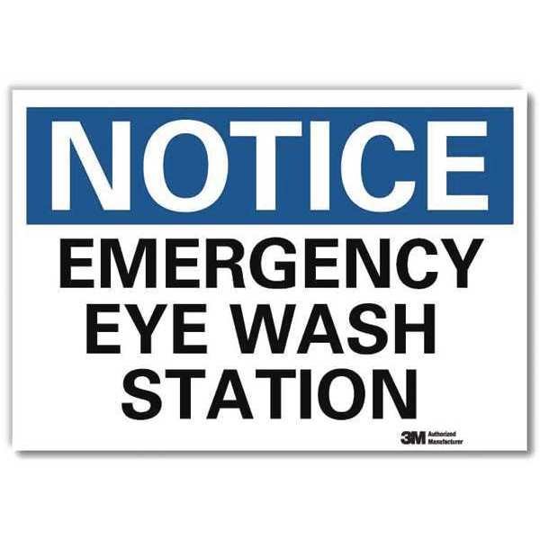 NoticeSign, ReflecSelfAdhVinyl, 10inWx7inH, U5-1177-RD_10X7, LYLE, Mfr# U5-1177-RD_10X7