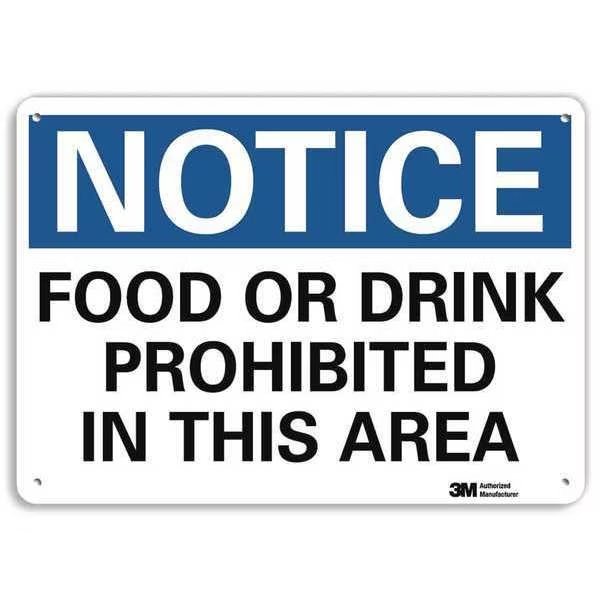 Plastic Notice Sign, 4 Holes, 10