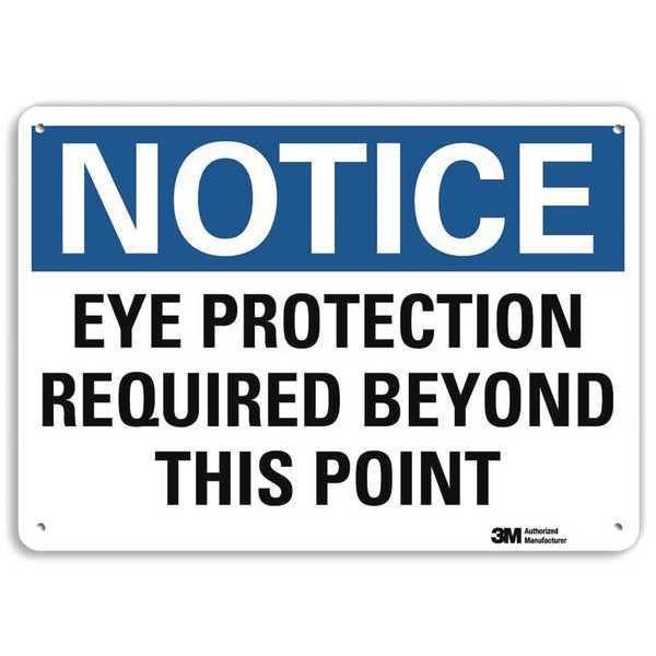 Plastic Notice Sign, 4 Holes, 14