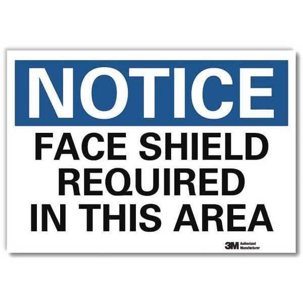 NoticeSign, ReflecSelfAdhVinyl, 10inWx7inH, U5-1216-RD_10X7, LYLE, Mfr# U5-1216-RD_10X7