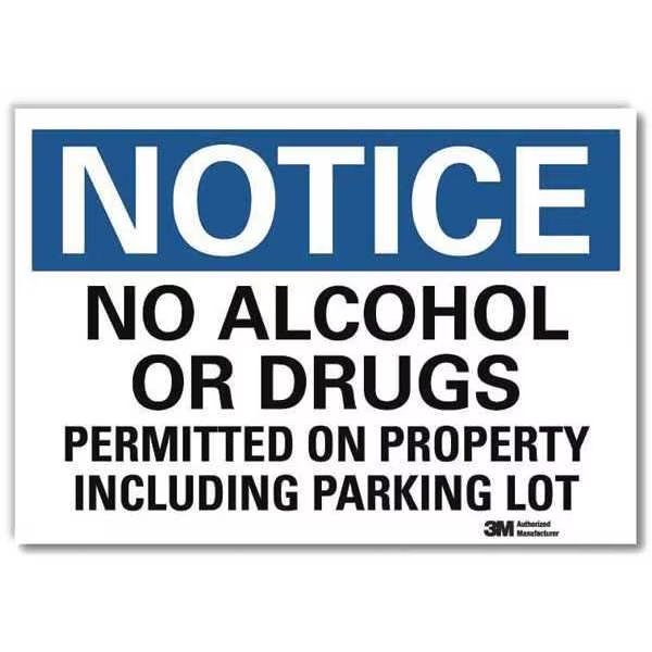 Notice Sign, 7 in H, 10 in W, Reflective Sheeting, Vertical Rectangle, English, U5-1339-RD_10X7, Lyle, Mfr#: U5-1339-RD_10X7