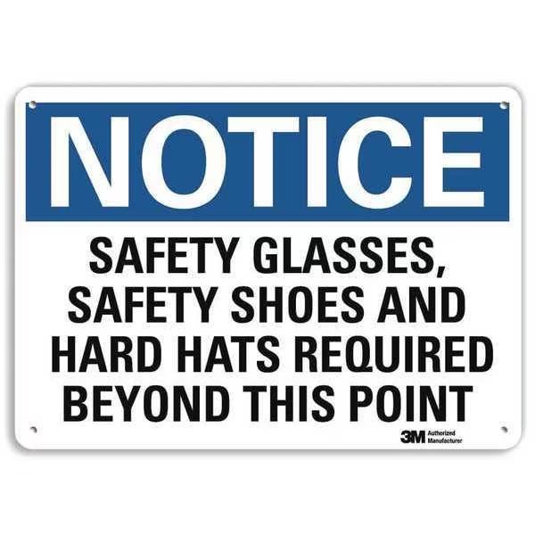 Plastic Notice Sign, 4 Holes, 14