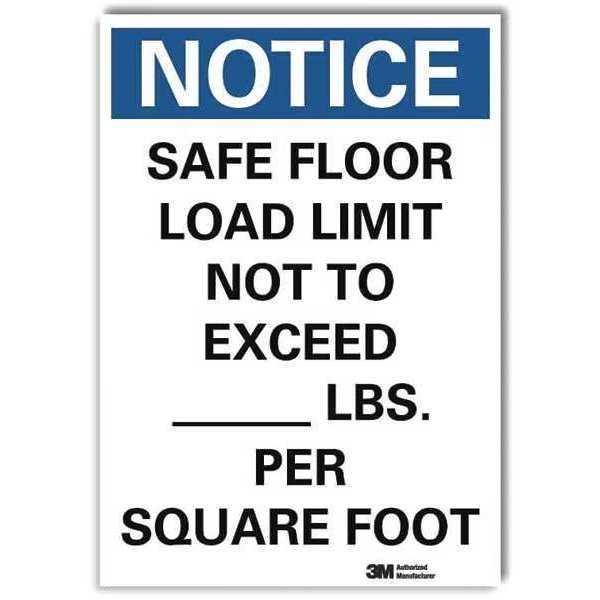 Notice Sign, ReflecSelfAdhVinyl, 5inWx7inH, U5-1490-RD_5X7, Lyle, Mfr#: U5-1490-RD_5X7