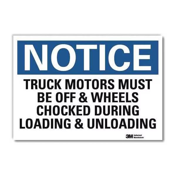 Notice Sign, 7 in H, 10 in W, Reflective Sheeting, Vertical Rectangle, English, U5-1582-RD_10X7, LYLE, Mfr# U5-1582-RD_10X7