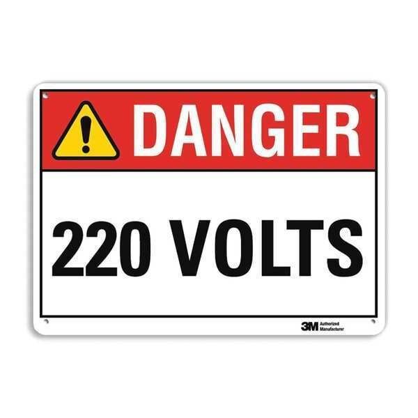 Danger Sign, 4 Hole Mount, 14inWx10inH, U3-1006-RA_14X10, Lyle, Mfr#: U3-1006-RA_14X10