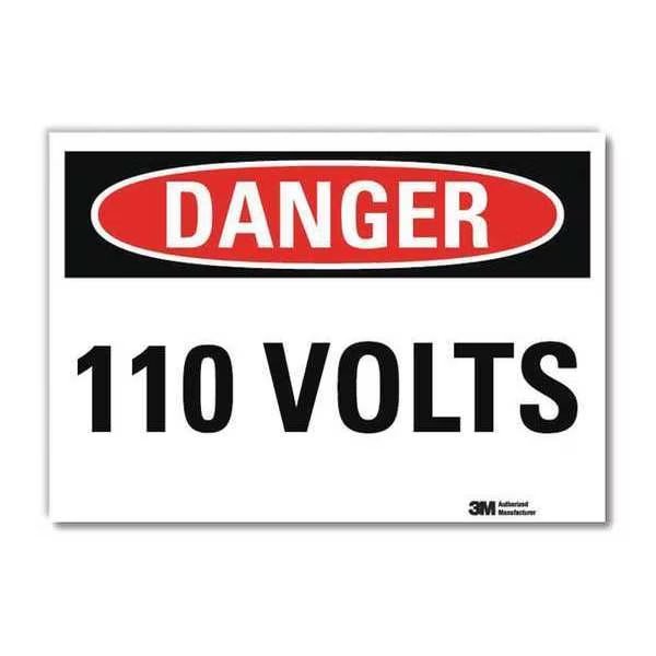 Danger Sign, Self-Adhesv Mount, 7inWx5inH, U3-1064-RD_7X5, LYLE, Mfr# U3-1064-RD_7X5
