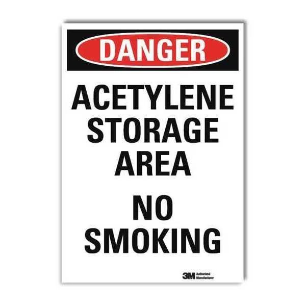 Danger Sign, 10 in Height, 7 in Width, Reflective Sheeting, Horizontal Rectangle, English, LYLE, Mfr# U3-1085-RD_7X10