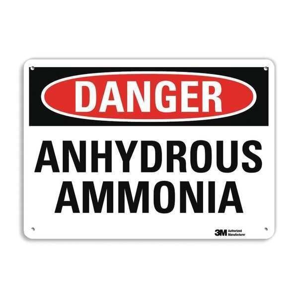 Danger Sign, 10 in H, 14 in W, Vertical Rectangle, English, U3-1103-RA_14X10, LYLE, Mfr# U3-1103-RA_14X10
