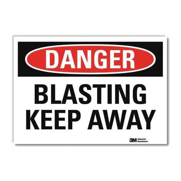 Danger Sign, 5 in Height, 7 in Width, Reflective Sheeting, Horizontal Rectangle, English, LYLE, Mfr# U3-1135-RD_7X5