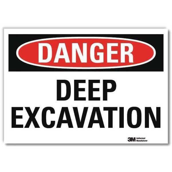 Danger Sign, Self-Adhesv Mount, 10inWx7inH, U3-1290-RD_10X7, Lyle, Mfr#: U3-1290-RD_10X7