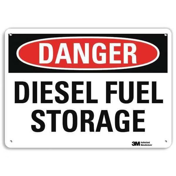 Danger Sign, 4 Hole Mount, 10in W x 7in H, U3-1299-RA_10X7, LYLE, Mfr# U3-1299-RA_10X7