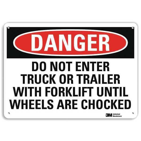 Danger Sign, 4 Hole Mount, 10in W x 7in H, U3-1323-RA_10X7, LYLE, Mfr# U3-1323-RA_10X7
