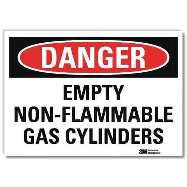 Danger Sign, 7 in H, 10 in W, Vertical Rectangle, English, U3-1422-RD_10X7, Lyle, Mfr#: U3-1422-RD_10X7