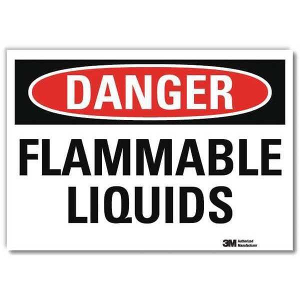 Danger Sign, 10 in H, 14 in W, Horizontal Rectangle, English, U3-1484-RD_14X10, LYLE, Mfr# U3-1484-RD_14X10