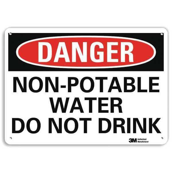 Danger Sign, 4 Hole Mount, 10in W x 7in H, U3-1876-RA_10X7, Lyle, Mfr#: U3-1876-RA_10X7