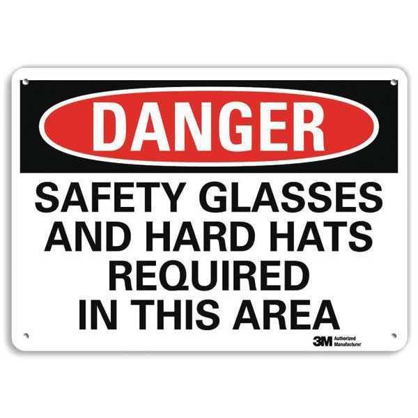 Plastic Danger Sign, 4 Holes, 14