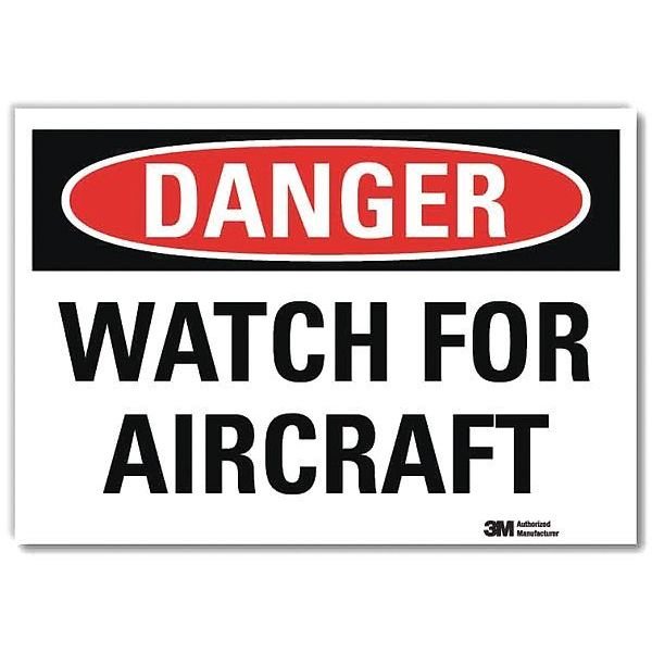 Danger Sign, 7 in H, 10 in W, Reflective Sheeting, Vertical Rectangle, English, U3-2041-RD_10X7, Lyle, Mfr#: U3-2041-RD_10X7