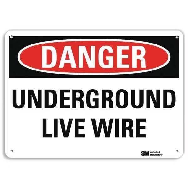 Danger Sign, 4 Hole Mount, 10in W x 7in H, U3-2030-RA_10X7, LYLE, Mfr# U3-2030-RA_10X7