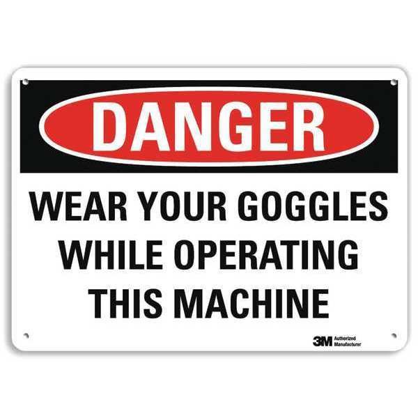 Plastic Danger Sign, 4 Holes, 10