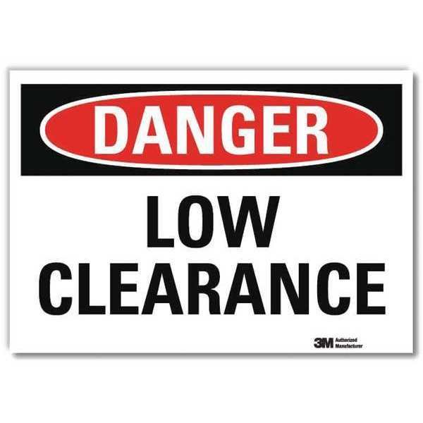 Danger Sign, Self-Adhesv Mount, 10inWx7inH, U3-1779-RD_10X7, Lyle, Mfr#: U3-1779-RD_10X7