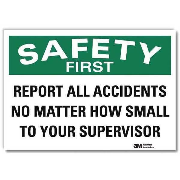 Safety Decal, 7 in H, 10 in W, Reflective Sheeting, Vertical Rectangle, English, U7-1234-RD_10X7, LYLE, Mfr# U7-1234-RD_10X7