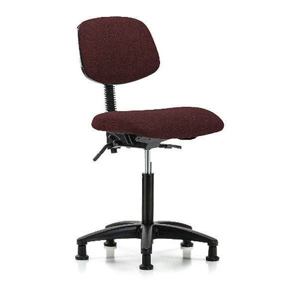 Chair, Fabric, Med Bench, Glides, Bur, BLUE RIDGE ERGONOMICS, Mfr# BR-FMBCH-RG-T0-A0-NF-RG-F41