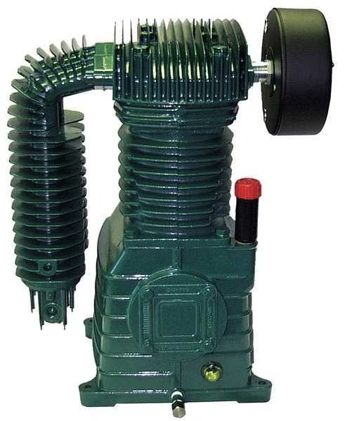 Air Compressor Pump, 5 hp, 7 1/2 hp, 2 Stage, 47 oz Oil Capacity, 2 Cylinder, Rolair, Mfr#: PMP22K30GR