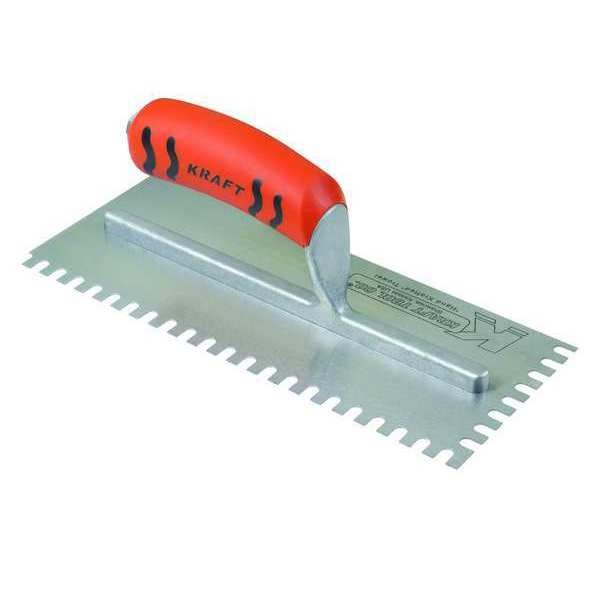 Trowel, U-Notch, 11in. L x 4-1/2in. W, SUPERIOR TILE CUTTER AND TOOLS, Mfr# ST417PF